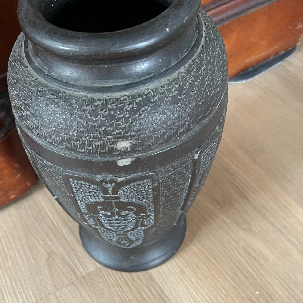 Vintage Vase Tokanabe Clay Pottery Art Deco - Picture 5 of 5